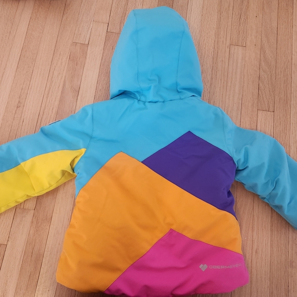 Obermeyer Kids Puffer Jacket - Blue, Yellow, Pink, Purple - Picture 5 of 5
